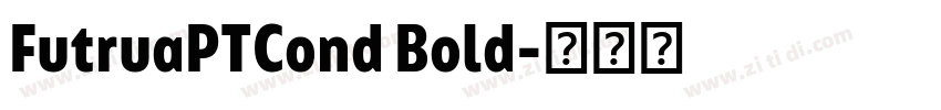 FutruaPTCond Bold字体转换
